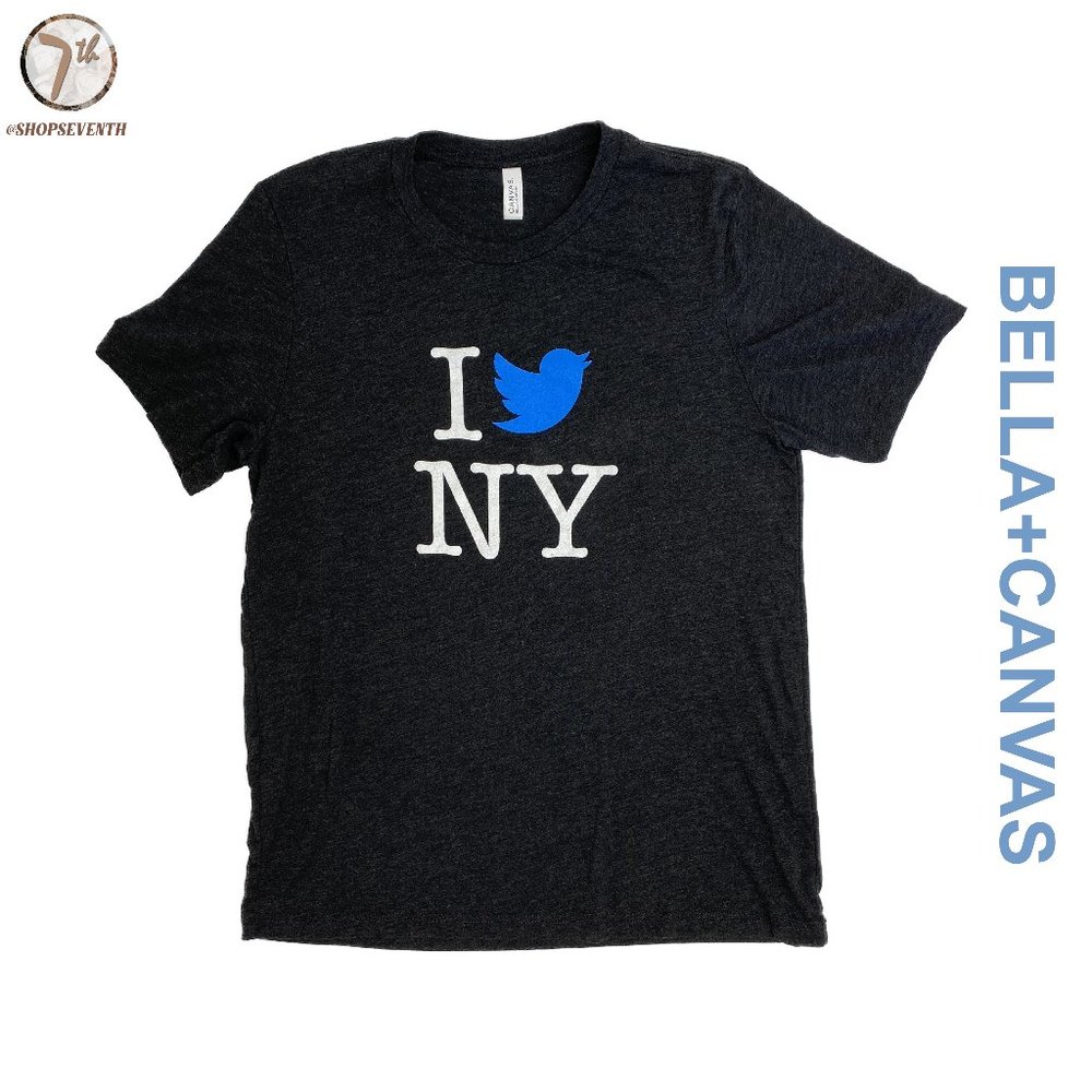 (40% OFF) Bella Canvas I Heart NY Soft Grey New York City Twitter Graphic Tee
